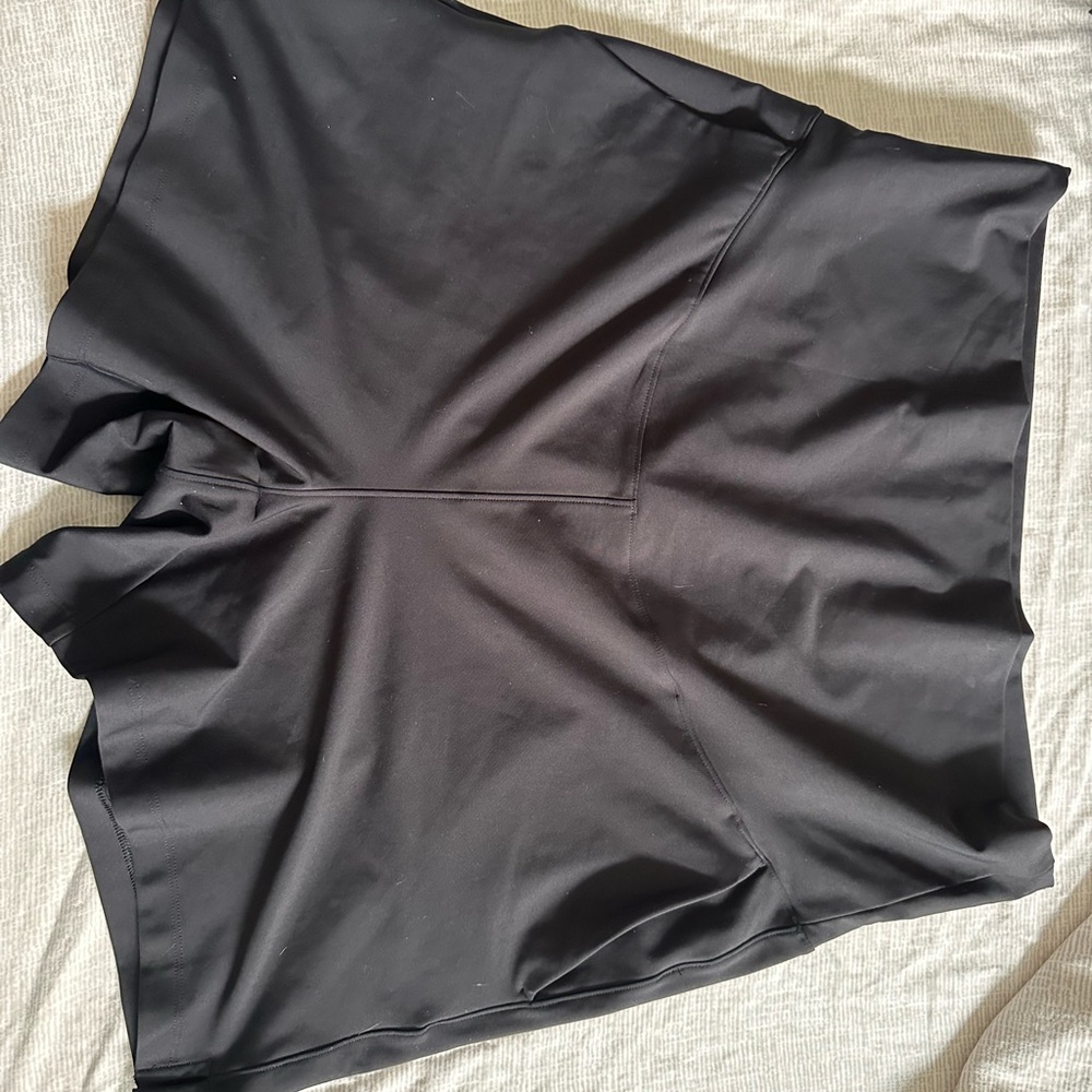 Maternity Black Athletic Shorts